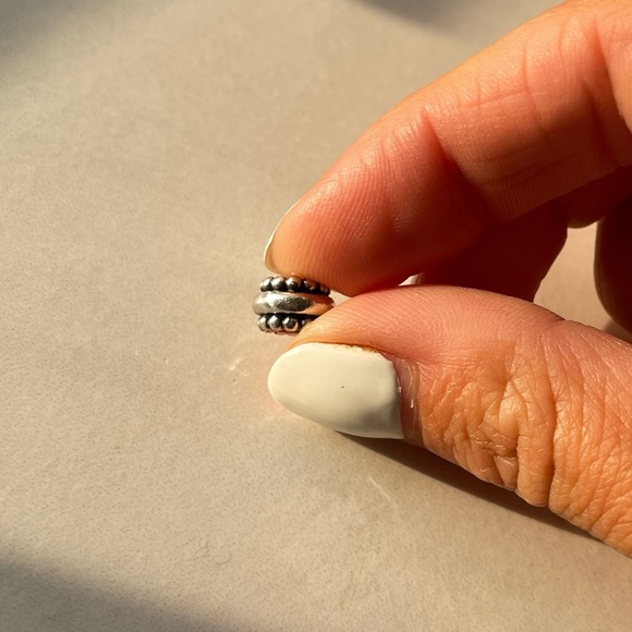 Pandora Beaded and Smooth Spacer Charm - Picture 2 of 4